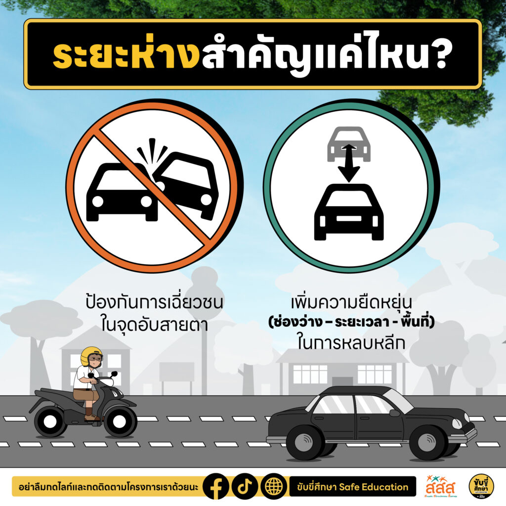 เว้นที่ว่างระหว่างกัน เพื่อการขับขี่ที่ปลอดภัย