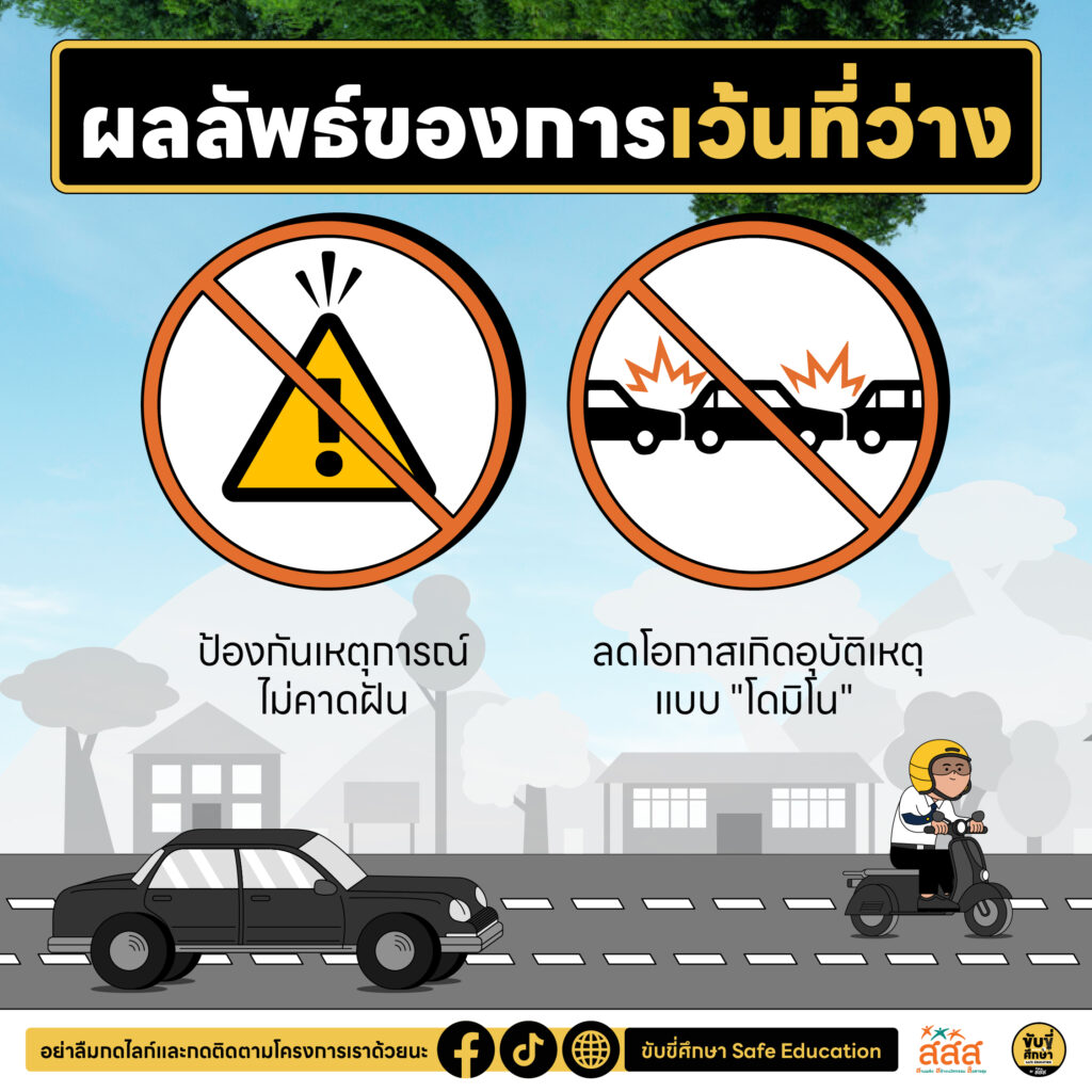 เว้นที่ว่างระหว่างกัน เพื่อการขับขี่ที่ปลอดภัย