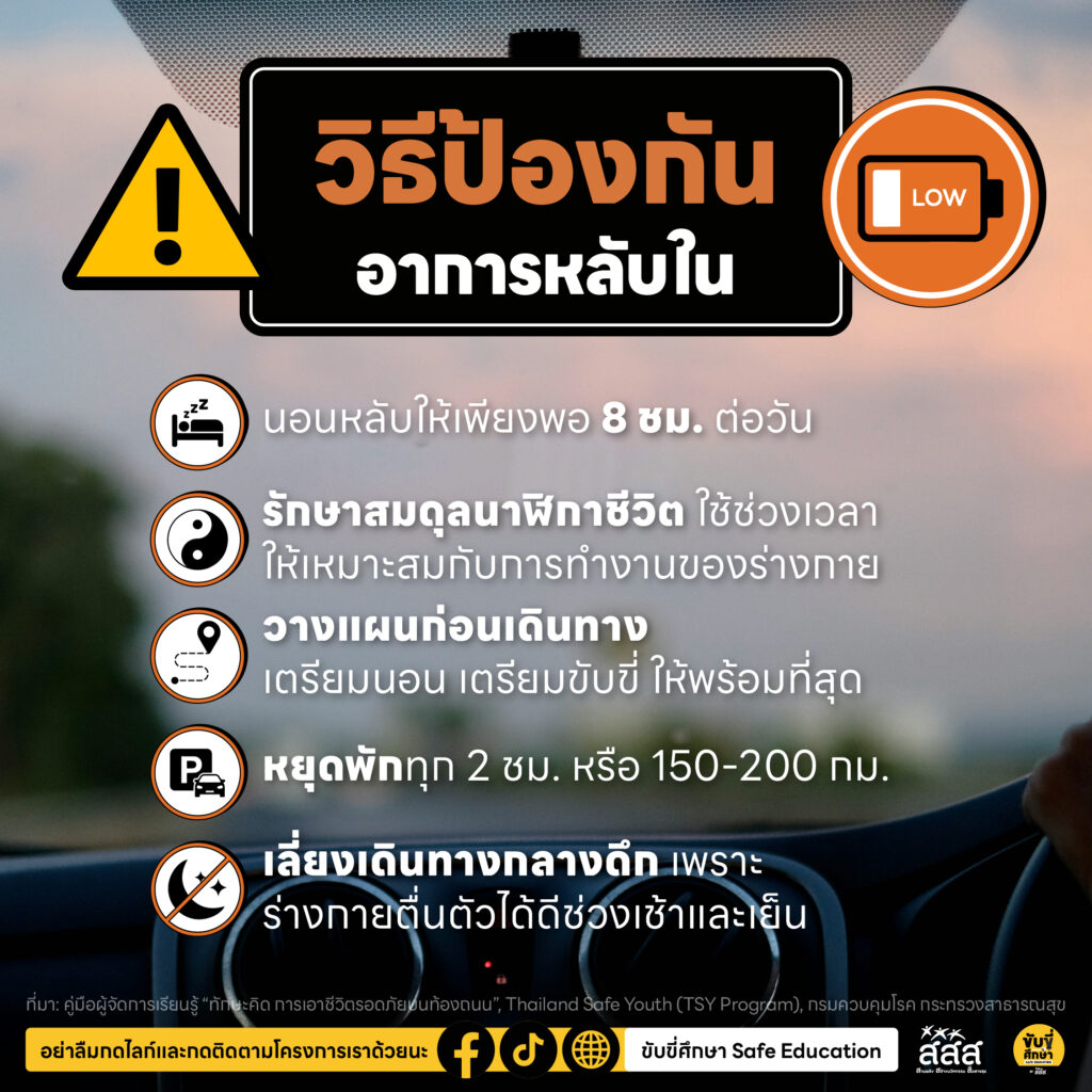 รู้จักอาการ “เหนื่อยล้า” สัญญาณเตือนก่อนหลับใน