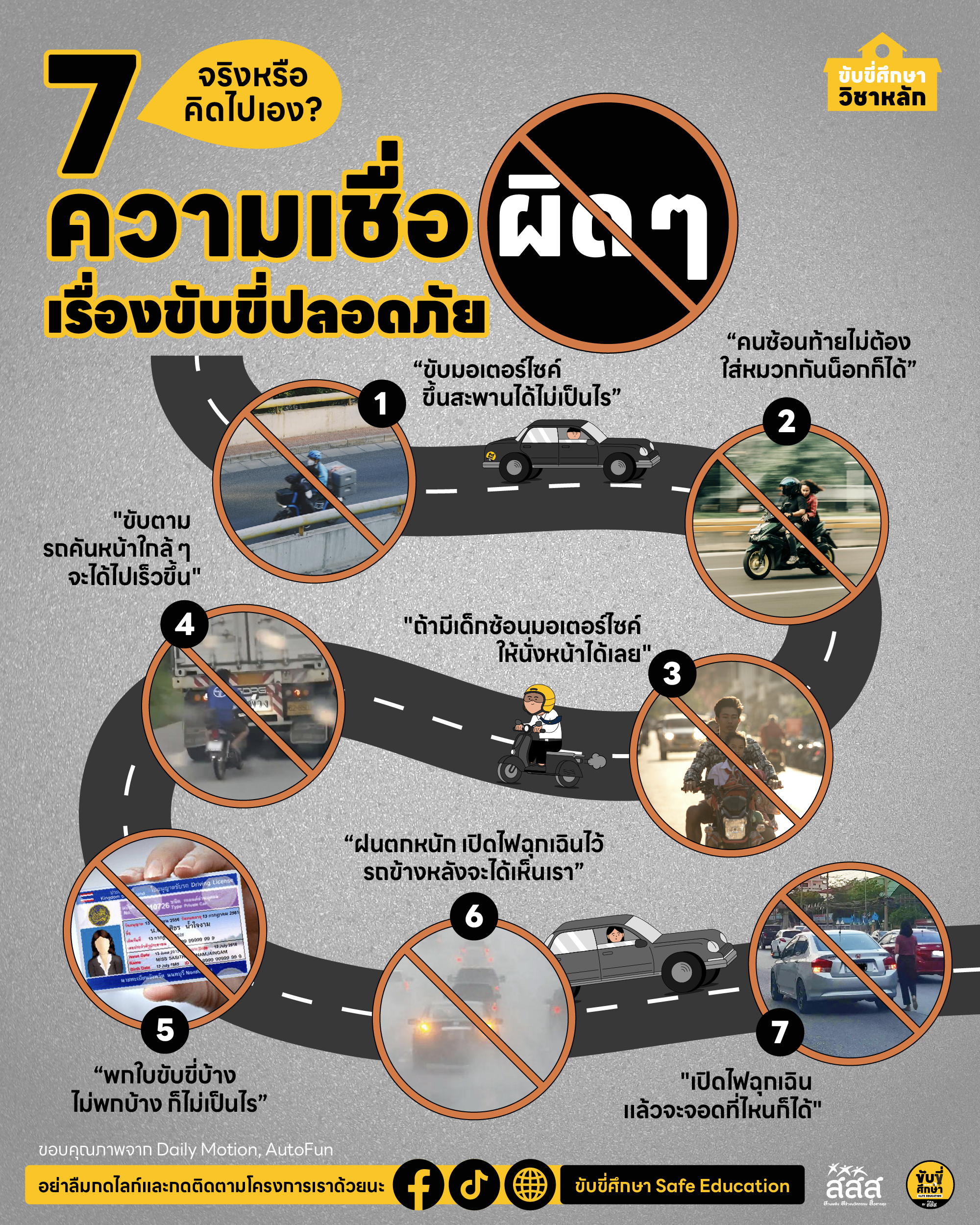 จริงหรือคิดไปเอง? 7 ความเชื่อผิด ๆ เรื่องขับขี่ปลอดภัย